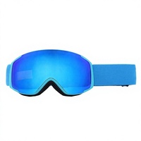 Lunettes de ski personnalisées pour enfants, vente en gros, anti-buée, UV400, lentille HD, sangle réglable, OEM/ODM, lunettes de sport pour snowboard pour enfants