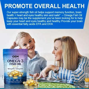 Capsule di Olio di Pesce al Gusto di Limone OEM, Integratore di Omega-3 EPA DHA per Supporto di Cuore e Cervello - Product Image 5