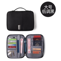 Portefeuille de voyage grande capacité avec logo personnalisé, porte-cartes, organiseur de documents, pochette multifonctionnelle, blocage RFID