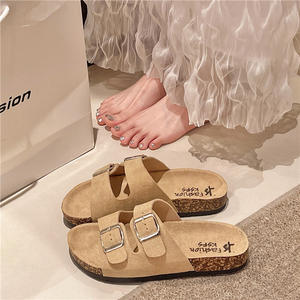 Nuove estive scarpe Burken con <span class=keywords><strong>suola</strong></span> spessa Joker coppie indossano <span class=keywords><strong>sandali</strong></span> Casual con doppia fibbia in <span class=keywords><strong>sughero</strong></span> da uomo scivoli da <span class=keywords><strong>donna</strong></span> per - Product Image 6