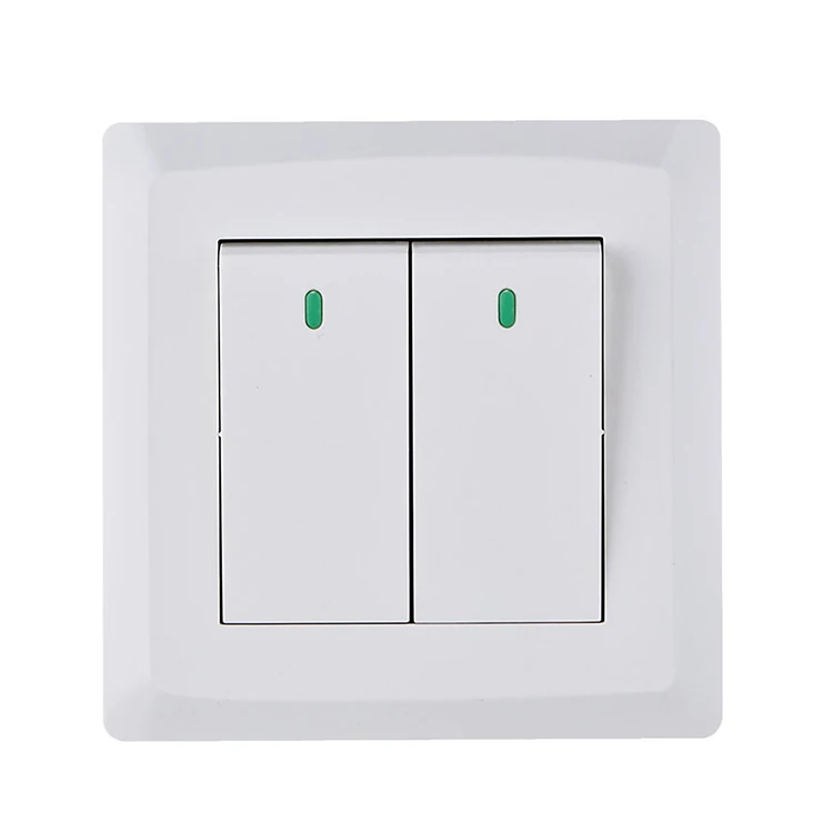 Multiple Model 1/2/3/4 Gang 1/2way Wall Switch Simple White Design Light Control Switch Onoff for Hotel