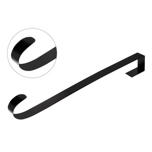 Appendiabiti a corona per porta d'ingresso, gancio in metallo a corona grande per ghirlanda di natale sopra il gancio della porta - Product Image 2