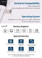 Produsen harga rendah UDP logam USB Flash Drive 2.0 64GB 32GB 16GB 8GB 4GB 2GB 1GB 512MB untuk komputer/televisi/printer