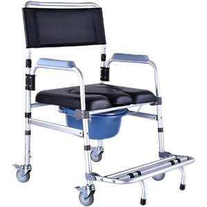 Non-slip Aluminum Height Adjustable Wholesale <b>Bath</b> Stool Shower Chair For Disabled - Product Image 1