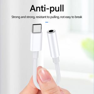 Adaptor Earphone USB C 3.5mm Konektor Tipe-C Baru Konverter Logam Plastik Output AC untuk iPhone PC Laptop Ponsel - Product Image 2