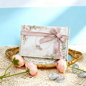 Großhandel Rosa Geschenkschleife mit Gummiband und Individuell Bedrucktem Logo für Geschenkverpackungen Hochzeiten und Brautpartys Verpackungsschleife für Geschenkboxen - Product Image 6