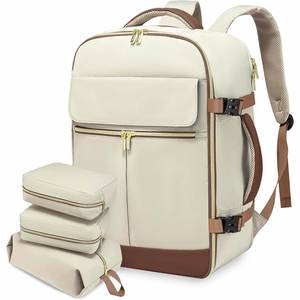 Large Capacity Fashion <b>Backpack</b> Zipper Lightweight Scalable Luggage Bag for Cross-Border Business Commute Travel <b>Laptop</b> - Product Image 3