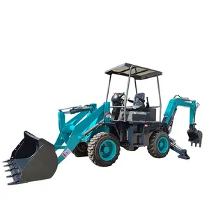 High efficiency small garden tractor loader mini backhoe 4 wheel drive new backhoe wheel loader for sale