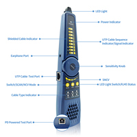 Testeur de câble réseau Rsrteng WT255 avec écran tactile IPS, portée de 600 m, précision de 3 %, interfaces BNC/RJ45, traçage de câbles, détection de court-circuit 1
