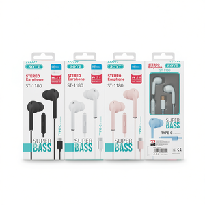 Soyt Stereo Earphone St-1180 Type-C Super Bass With Mic For Mobile Phone - Product Image 2