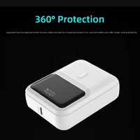 Mini Power Bank de Poche en PVC 10 000 mAh 66W Charge Super Rapide Portable avec Affichage Numérique Idéal comme Cadeau