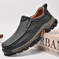 Mocassins en cuir véritable à imprimés animaliers pour hommes, chaussures habillées à enfiler, plates, antidérapantes, respirantes, pour l'hiver, l'été et l'automne