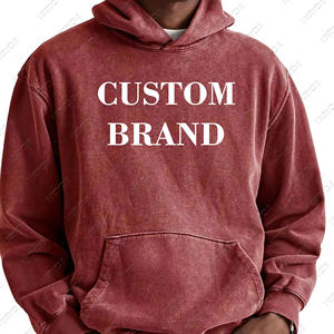 OEM de alta calidad logotipo personalizado estampado bordado 100% algodón lavado con ácido piedra lavada Vintage de gran tamaño impermeable a prueba de viento - Product Image 3