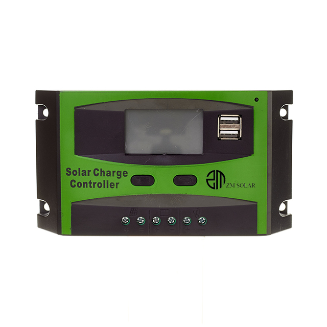 20A Auto Intelligent LCD Solar Charge Controller with 3 Stage PWM Charging Mode Dual USB Multiple Functions Wind Controller MPPT