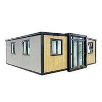 Maison conteneur modulaire de luxe préfabriquée à structure en acier, extensible, quatre chambres, 20 pieds, 40 pieds, à prix réduit, pour appartement et centre commercial