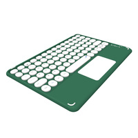 HT sans fil BT 3.0 clavier 78 touches, Ultra-mince Mini clavier personnalisé pavé tactile pour ordinateur portable téléphone tablette Support Android iOS