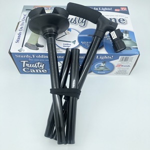 Canne de marche pliable TF Trusty Cane 82cm-94cm en alliage d'aluminium avec lumière pour personnes âgées - Product Image 1