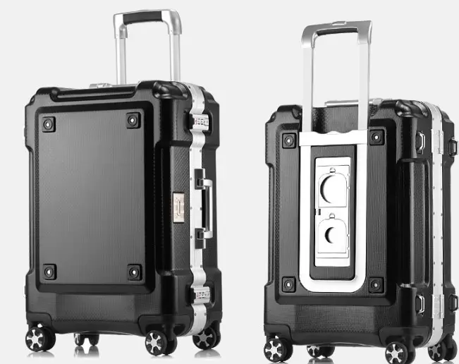 Valise rigide Ensemble de bagages ABS super léger Bagages pour hommes femmes pour les voyages d'affaires avec serrure TSA et cadre en aluminium