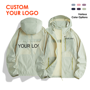 UPF50+ Sun-Protective Clothing Women Men Lightweight Loose-Fit Breathable Packable Hooded Wrinkle-Resistant Summer Customizable