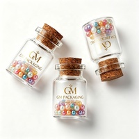 Bouteilles à vœux, mini flacons de 5 ml pour la collection de graines, bouteille en verre transparente de 10 ml avec bouchon en liège