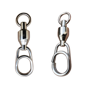 New 0 #-6 # saltwater câu cá giải quyết thiết bị đầu cuối kết nối đôi cán xoay mang xoay + hình bầu dục Pin - Product Image 6