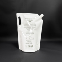 Emballage d'huile végétale de 2000ml pochette à bec debout sac à bec liquide avec transport à la main