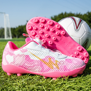 Chaussures de football en cuir américaines pour hommes et jeunes, crampons de sport pas chers pour l'entraînement - Product Image 1