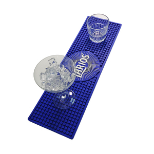 Custom Logo PVC <b>Silicone</b> Bar Mat Rubber Bar Runner Spill Mat Drip Tray Beer Mat Pub Rail Mat Non Slip Service Mat Countertop <b>Pad</b> - Product Image 2