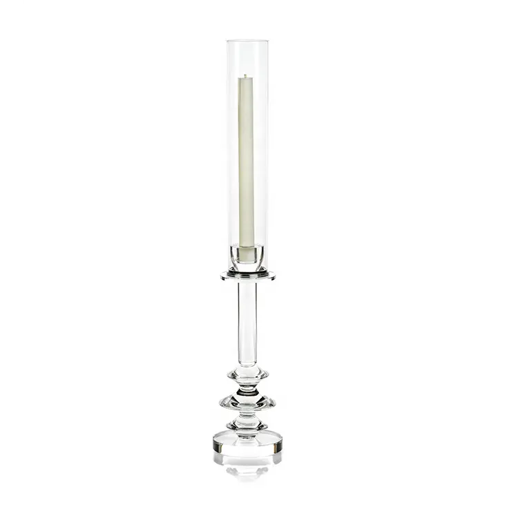 Luxus Neueste 2024 transparente klare hohe Hochzeit Veranstaltung Party Kerze-Glas Kandelaber Perlen-Kerzenhalter-Gläser