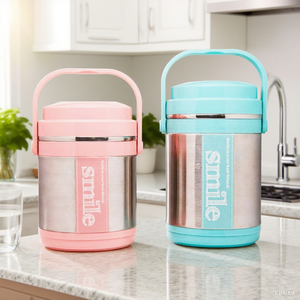 1.5L/1.9L Insulated Vacuum <strong>Storage</strong> 12-Hour Heat Preservation 304 Stainless Steel Heatable Microwavable Leak Proof Stackable - Product Image 3