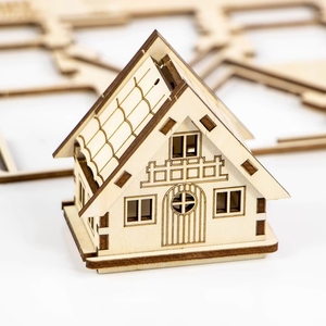 Décoration <span class=keywords><strong>de</strong></span> Noë<span class=keywords><strong>l</strong></span> à suspendre avec lumières LED, scène <span class=keywords><strong>de</strong></span> village miniature et maison, très populaire - Product Image 6