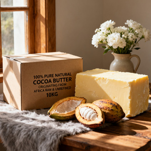 Da mặt tóc OEM Bơ ca cao 100% nguyên chất hữu cơ tự nhiên số lượng lớn nhãn hiệu riêng mỹ phẩm cấp cho cơ thể giữ ẩm - Product Image 1