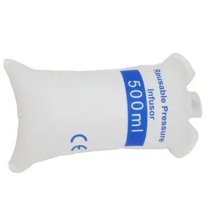 500ml 1000ml 3000ml चिकित्सा डिस्पोजेबल दबाव infuser आसव बैग उच्च दबाव मूत्राशय रंग आकार रक्तदाबमापी कफ