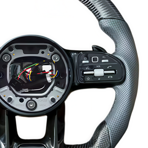 Volant en fibre de carbone pour <span class=keywords><strong>Mercedes</strong></span> Benz 809 W206 W205 W204 W222 W223 W213 W177 W463 AMG GT GLS63 GLE63 SL63 G63 A45 - Product Image 2