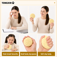 Jouet Squishy Instantané Effet Croustillant en Pâte à Modeler TONGXIN, Jouets à Presser, Balles Anti-Stress, Jouets Sensoriels, Jouets Fidget Squishy