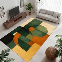 Tapis en marbre de luxe noir et or, tapis abstrait moderne, tapis géométrique pour salon, tapis élégant antidérapant, décoration intérieure