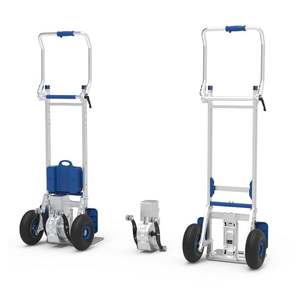 Carro de empuje de plataforma con batería, carro eléctrico, carro motorizado, camión plegable a mano, camión móvil Dolley, escalador de escaleras, camiones multifuncionales - Product Image 1