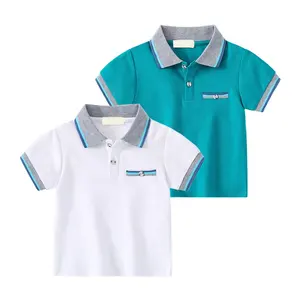 Kids wear wholesale school uniforms custom embroidery logo 100%cotton school uniforms polo shirts