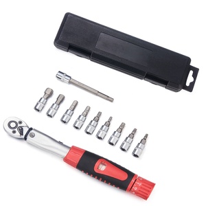 <span class=keywords><strong>Clé</strong></span> <span class=keywords><strong>dynamométrique</strong></span> 72T 2-24 Nm avec embout 1/4 pouce, kit d'outils 11 pièces avec embouts, douilles/barres d'extension pour rayons de vélo - Product Image 1