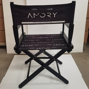 Silla de <span class=keywords><strong>Director</strong></span> Estándar con Impresión de Logotipo Personalizado, Estructura de Madera Profesional, Asiento de Lona, Muebles para Estudio o Cafetería en China - Product Image 2