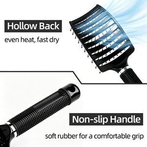 Wholesale Professional Boar Bristle Massage <b>Detangler</b> Hairbrush Custom Logo Women's Detangling Hairbrush - Product Image 2