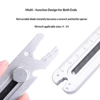 Couteaux utilitaires métalliques multifonctionnels robustes de qualité industrielle pour la découpe de papier peint/papier, longueur totale 150 mm, lame de 110 mm