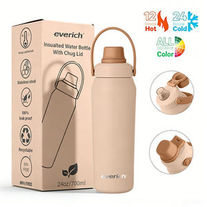 Nuevo Producto 2026: Botella de Agua de Acero Inoxidable de 700ml con Tapa Abatible y Asa, Aislamiento al Vacío de Doble Pared, Forma Especial - Product Image 1