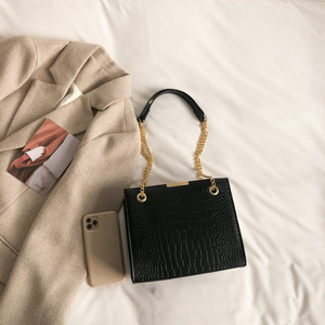 Da túi xách cho phụ nữ thời trang đơn giản phụ nữ vai túi sang trọng cá sấu mô hình PU OPP Túi chuỗi đầu tiên bản sao túi thời trang - Product Image 2