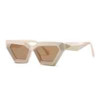 Lunettes de soleil de luxe Punk œil de chat pour femmes et hommes, marque de styliste, tendance, Cool, yeux de chat