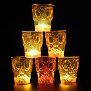 Lot de 4 décorations pour verres à vin d'Halloween, fournitures décoratives d'intérieur pour fêtes et événements, vente en gros - Product Image 1