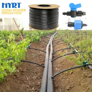 2022 new agriculture 16mm drip irrigation hose/pipe price flat dripper drip tape farm irrigation system design