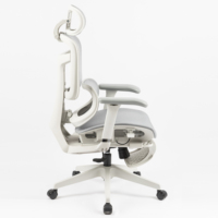 Mobilier de bureau moderne confortable 360 °   Chaise de bureau ergonomique pivotante entièrement en mesh avec accoudoirs réglables
