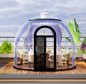 Alloggio in Hotel con struttura per campeggio leggera ecologica impermeabile e leggera all'aperto con bolle e Glamping casa a cupola geodetica - Product Image 6