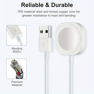 <span class=keywords><strong>Cargador</strong></span> Inalámbrico <span class=keywords><strong>Original</strong></span> de <span class=keywords><strong>5W</strong></span>/2.<span class=keywords><strong>5W</strong></span> con Cable en Espiral de 1m para <span class=keywords><strong>Apple</strong></span> Watch - Product Image 2